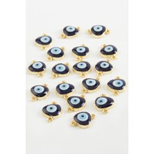 Ayena Moda Nazar Çift Kulplu Mineli Bileklik ve Kolye Ucu Aparatı 1 Adet