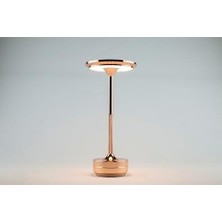 LED Dekoratif Masa Lambası Dokunmatik Şarj Edilebilir Dim Edilebilir (Rose)