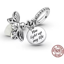 Poseidons Jewellery S925 Ateşböceği Karanlıkta Parlayan Sallantılı Charm