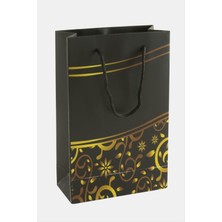 Ayena Moda 11*17 Çiçek Desenli Ipli Karton Çanta 1 Adet