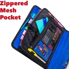 The Open Tab Velcro Açılış Bağlayıcı - 5 Inç O-Halkalar - 5 Renkli Sekme Genişleyen Dosya Klasörü - Çoklu Cepler - 400 Yaprak Kapasitesi - Mavi S-826-A