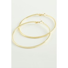 Ayena Moda Metal Halka Küpe 6 cm
