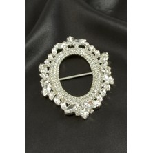 Ayena Moda Oval Taşlı Kemer Tokası 1 Adet