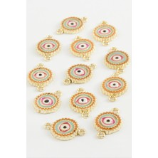 Ayena Moda Göz Çift Kulplu Mineli Bileklik ve Kolye Ucu Aparatı 1 Adet