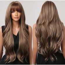 Aura Peruk Geniş Dalgalarda Muhteşem Görünüme Sahip Vip Modelimiz