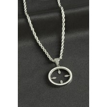 Ayena Moda Çiçek Lüks Çelik Kolye