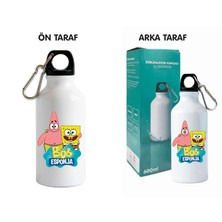 Dkdz Shop Sunger Bobbb Baskılı Kancalı Metal Suluk - 600ML