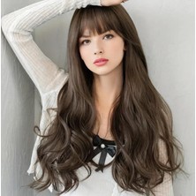 Aura Peruk Kumral Uçları Geniş Dalgalı Perçemli Özel Vip Modelimiz