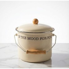 18 cm Fildişi Bakraç (3400 Ml) | Antibakteriyel Yoğurt Mayalama ve Saklama Kabı | El Işçiliği, Bpa Içermez | Uzun Ömürlü