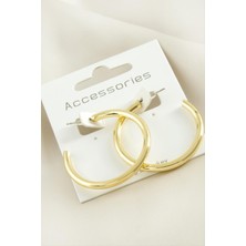 Ayena Moda Boru Halka Küpe 3,5 cm