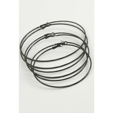 Ayena Moda Noktalı Metal Halka Küpe 6 Adet