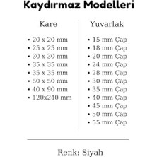 Siyah Keçe 72 Adet 1,5 cm Daire Yapışkanlı, Masa, Koruma Yuvarlak Siyah Keçe