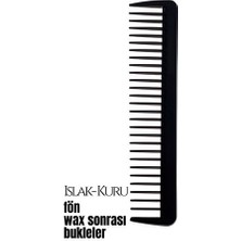 Ayena Moda Turk Bukleli Saç Fön Wax Sonrası Tarak Karbon Nano Absolute Professional