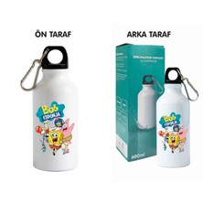 Dkdz Shop Sunger Bobbb Baskılı Kancalı Metal Suluk - 600ML