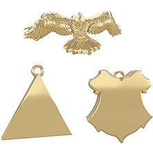 Keepsake Minyatür Süsleri 2023, Potter Büyücü Dünyası Metal, Mini 3'lü Set, Potter Hayranları Için Hediyeler