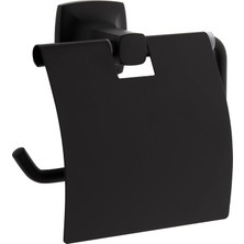 Base 400 A4412336 Tuvalet Kağıtlığı, Mat Siyah