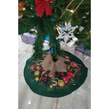 Yeşil Yılbaşı Çam Ağacı Altı Örtüsü 68X68CM AO05, Yeşil, Tek Ebat