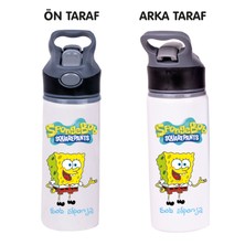 Dkdz Shop Sunger Bobbb Baskılı Pipetli Metal SULUK-650ML.