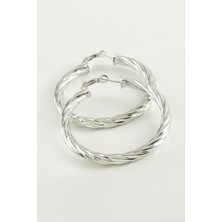 Ayena Moda Burgulu Halka Küpe 4,5 cm