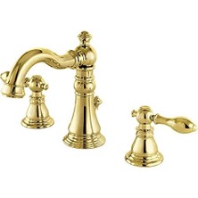 FSC1972ACL Amerikan Klasik Yaygın Banyo Bataryası, 5-1/8 Inç Emzik Erişimi, Parlak Pirinç