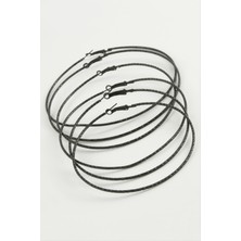 Ayena Moda Zikzak Desenli Metal Halka Küpe 6 Adet