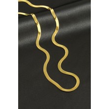 Ayena Moda Italyan Zincir Çelik Kolye 60 cm