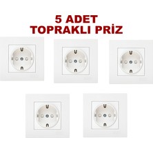 Topraklı Priz Mutlusan (5ADET)