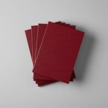 Çizgisiz Not Defteri – 64 Yaprak, 90 gr Ivory Kağıt, Amerikan Ciltli Not Defteri, Ofis ve Günlük Kullanım Için Ideal (Bordo, A5 (14,8cm x 21CM))