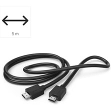 HDMI Kablo, 4k, Ethernet, 5m, Siyah