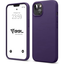 Kılıf Ince Sıvı Silikon 3 Katmanlı Tam Kaplamalı Yumuşak Jel Kauçuk Kılıf Kapak, Mor (15 Plus 25)