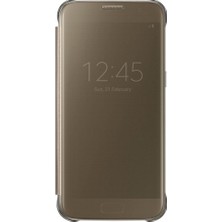 Galaxy S7 Cep Telefonu Kılıfı, Şeffaf Altın