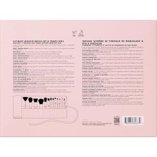 E.l.f. Ultimate Makyaj Fırça Seti ve Seyahat Rulosu, 17 Parça Fırça Seti, Göz Farı Fırçaları, Fondöten, Pudra, Kapatıcı ve Daha Fazlası, Vegan ve Zulüm Içermez