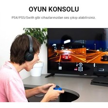 USB Ses Kartı 3.5mm Kulaklık ve Mikrofon Girişli Siyah