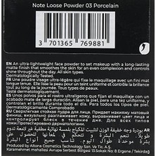 Loose Powder 03 Porcelain Makyaj Sabitleyici Matlaştırıcı Toz Pudra