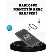 Najmaddin 15W Manyetik Kablosuz Şarj Pedi Araç Masa Kullanımına Uygun Qi Şarj Cihazı