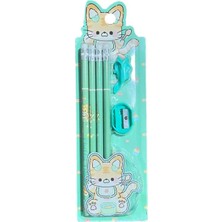 Luminoo Kırtasiye Butik Kalem Seti Sevimli Hayvanlar 10 Prç  - Mini Kedicik Seti