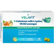 Velavit V- Colostrum With L-Lysine Vitamin B12 Lozanges 15 Pastil