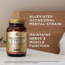Solgar Magnesium Citrate 200 Mg Tablet (60 Kapsül)