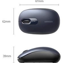 2400DPI 2.4ghz Kablosuz Sessiz Mouse Yeşil