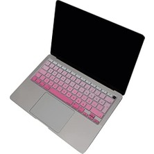 Air Klavye Koruyucu Ultra Ince A2337 A2179 M1 Çip Uyumlu Türkçe Q Silikon Yıkanabilir Koruyucu Stiker Film Pembe