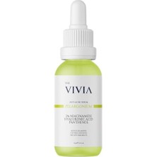 The Vivia Siyah Nokta, Sivilce ve Akne Karşıtı, Gözenek Sıklaştırıcı Cilt Serumu Pelargonium  Hyaluronic Acid  30 ml