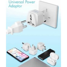 Amerikan, Ingiltere,, Hong Kong, Irlanda, Kıbrıs Seyahat Fişi Adaptörü Tip G Plug Adapter Üniversal 3 Pinli Ingiliz Fiş Tersi 1 Adet ES5150