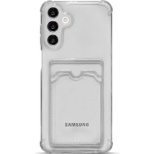 Galaxy S25 Fe Uyumlu Kamera Korumalı Kartlıklı Köşeleri Airbag Tasarımlı Darbe Önleyici Şeffaf Silikon Kılıf