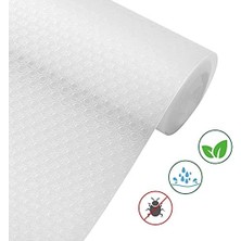 (45CM x 10METRE) Şeffaf Kaymaz Dolap Içi Çekmece Raf Örtüsü Çekmece Astarı Raf Astarı