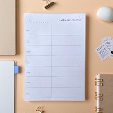 Tarihsiz Masaüstü Planlayıcı, 10 Farklı Planlama, 80 Yaprak (Haftalık Planlayıcı)