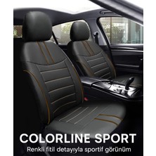 Trobus Alfa Romeo 155 1992–1998 Colorline Sport Serisi Deri Siyah Taba Koltuk Kılıfı