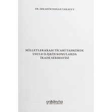 Milletlerarası Ticari Tahkimde Usule Ilişkin Konularda Irade Serbestisi