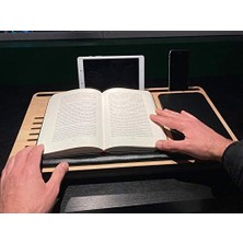 Axolotl Telefon ve Tablet Bölmeli Minderli Laptop Sehpası Notebook Bilgisayar Çalışma Masası