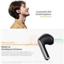 Qcy HT10 Ailybuds Pro Plus Adaptif Anc Hi-Res Ldac Aı 6 Mikrofon Bluetooth 5.3 Kablosuz Kulaklık Siyah