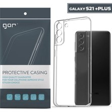 Najmaddin Gor Samsung Galaxy S21+ Plus Kılıf Kamera Korumalı Şeffaf Silikon Kılıf- 5775 Diğer